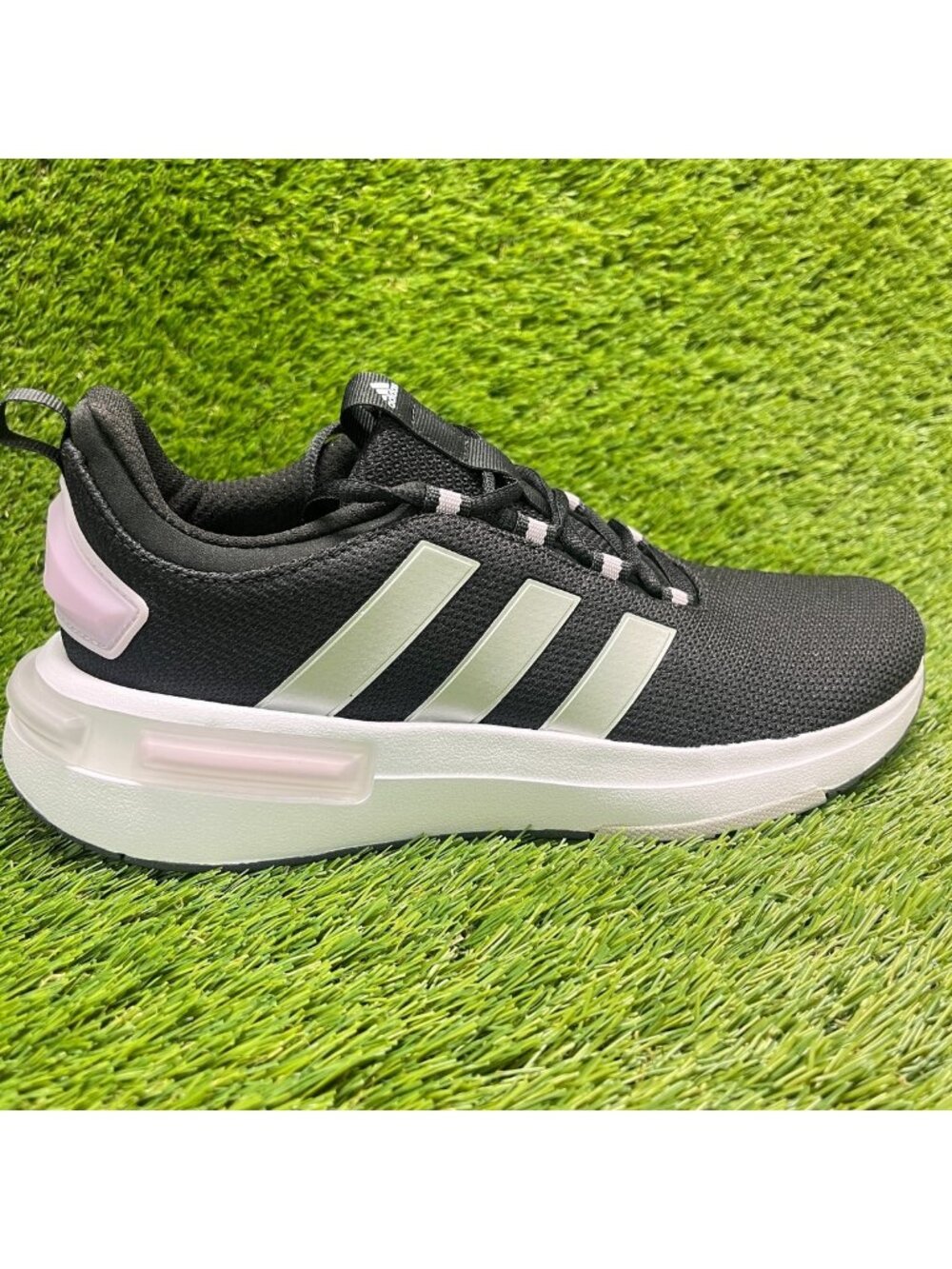Adidas Racer TR23 Womens Size 8.5 Black White Athletic Running Shoes Sneakers